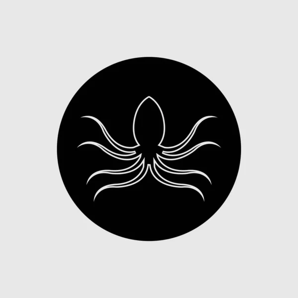 Illustration Vector Logo Design Octopus — Stock Vector