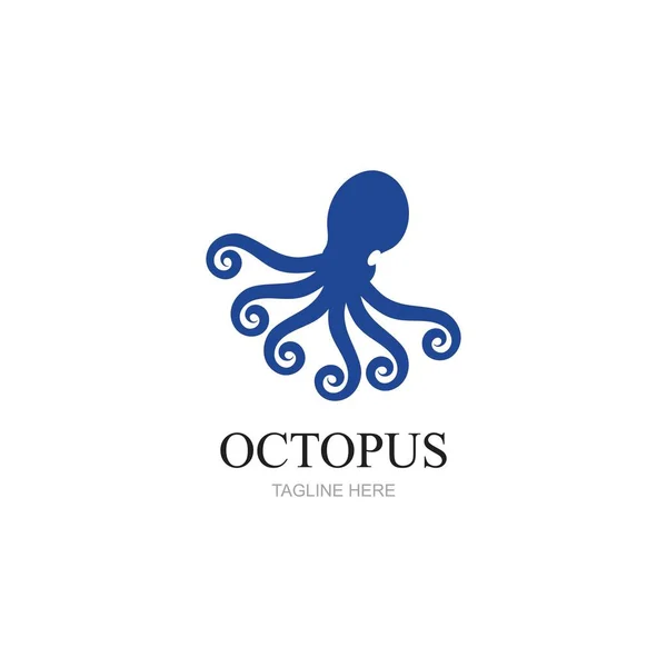 Plantillas Para Logotipos Etiquetas Emblemas Pulpo Ilustración Vectorial — Archivo Imágenes Vectoriales