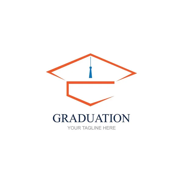 Illustration Vector Graphic Congratulations Graduation Logo Design Template — Stock Vector