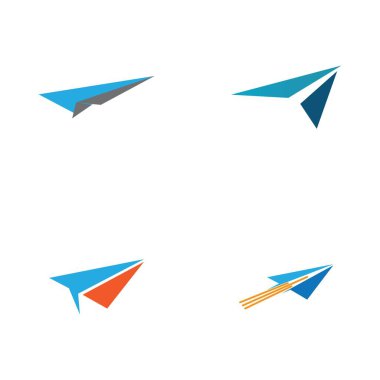 Kağıt Uçak İzi İmza Simgesi Logo Tasarımı