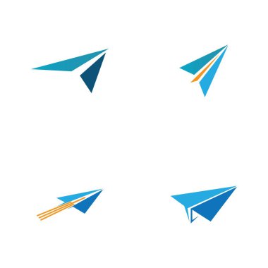 Kağıt Uçak İzi İmza Simgesi Logo Tasarımı