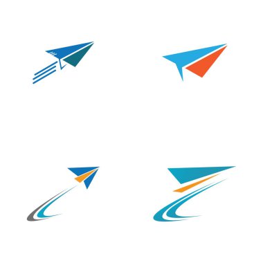 Kağıt Uçak İzi İmza Simgesi Logo Tasarımı