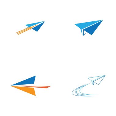 Kağıt Uçak İzi İmza Simgesi Logo Tasarımı