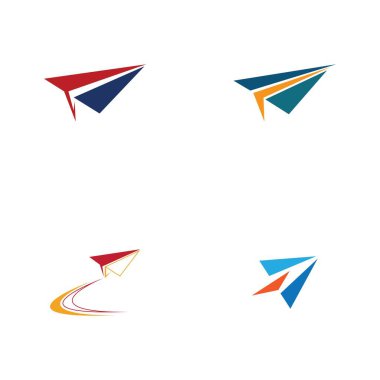 Kağıt Uçak İzi İmza Simgesi Logo Tasarımı