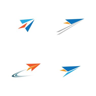 Kağıt Uçak İzi İmza Simgesi Logo Tasarımı