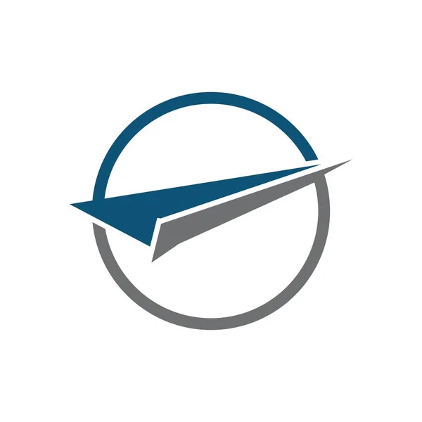 Modelo Design Ilustração Logotipo Plano Papel — Vetor de Stock