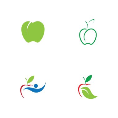 Apple logo çizim şablonu seti