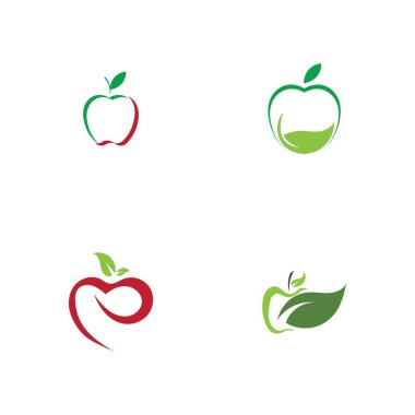 Apple logo çizim şablonu seti