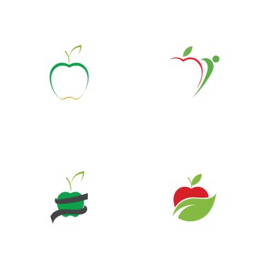 Apple logo çizim şablonu seti