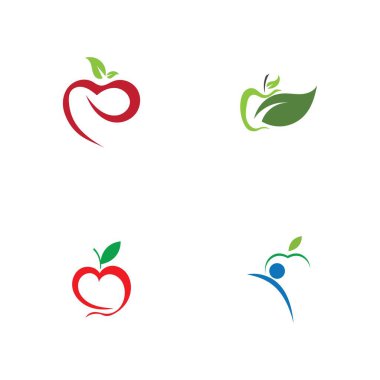 Apple logo çizim şablonu seti