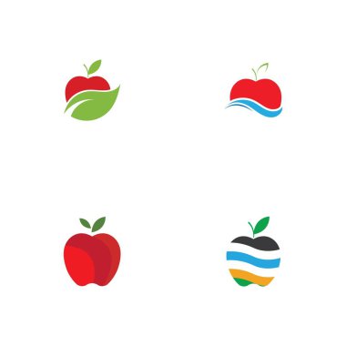 Apple logo çizim şablonu seti