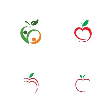 Apple logo çizim şablonu seti