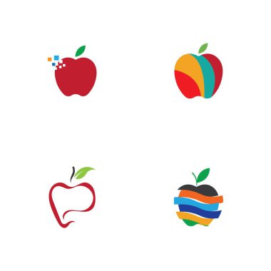 Apple logo çizim şablonu seti