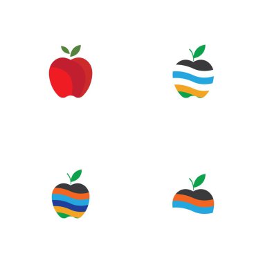 Apple logo çizim şablonu seti