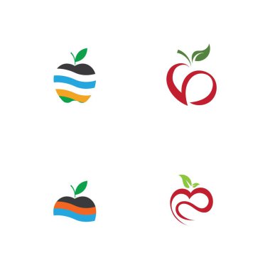 Apple logo çizim şablonu seti