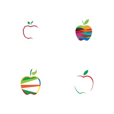 Apple logo çizim şablonu seti