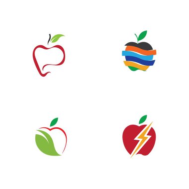 Apple logo çizim şablonu seti