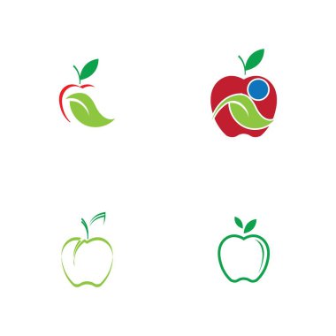 Apple logo çizim şablonu seti