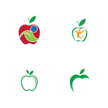 Apple logo çizim şablonu seti