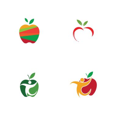 Apple logo çizim şablonu seti