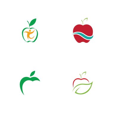 Apple logo çizim şablonu seti