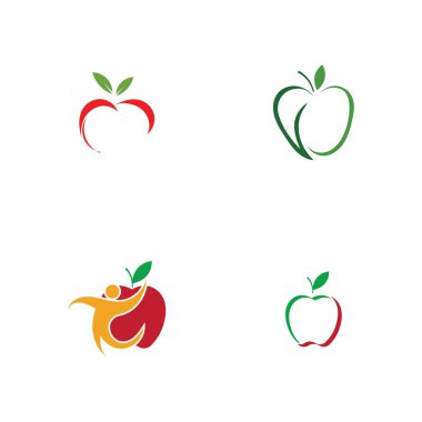 Apple logo çizim şablonu seti