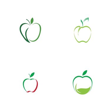 Apple logo çizim şablonu seti