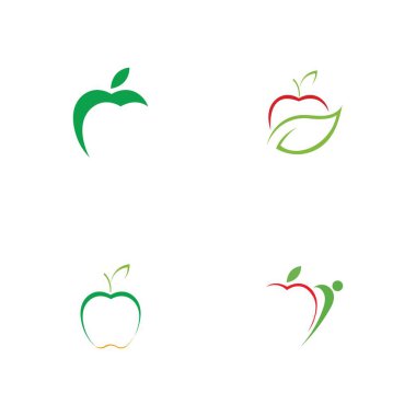 Apple logo çizim şablonu seti