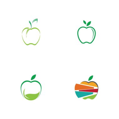 Apple logo çizim şablonu seti