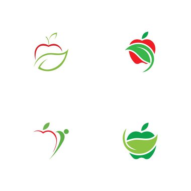 Apple logo çizim şablonu seti