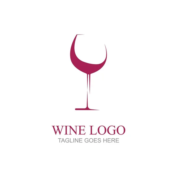 Wine Logo Vector Illustration Design Template — стоковый вектор