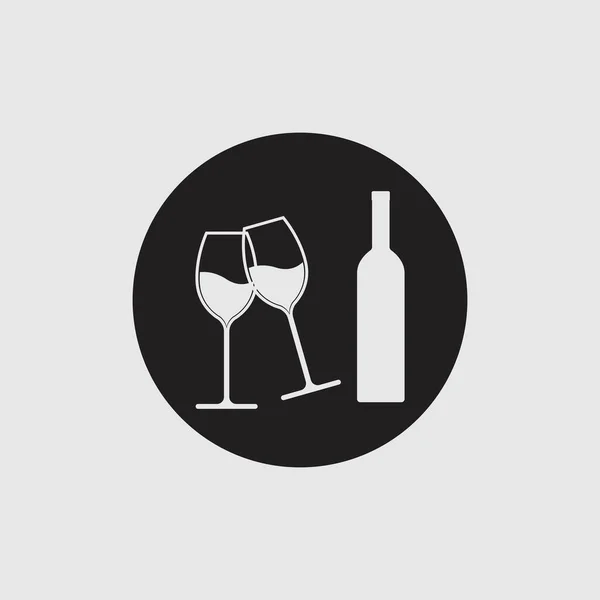 Moderní Víno Logo Ilustrační Design Šablona — Stockový vektor
