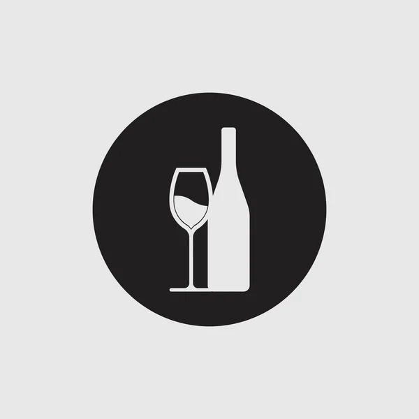 Moderní Víno Logo Ilustrační Design Šablona — Stockový vektor