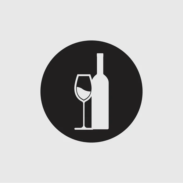 Modern Wine Logo Illustration Design Template — Vetor de Stock