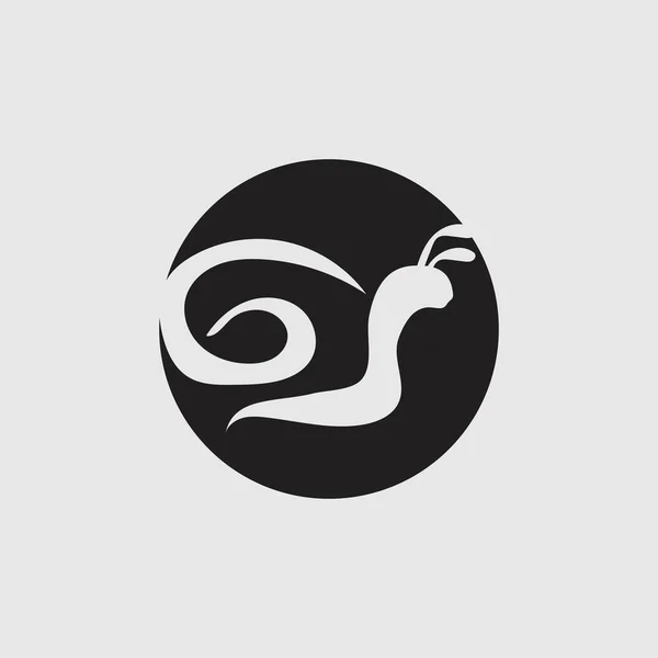Snail Logo Vector Design Illustration Template — Vector de stock