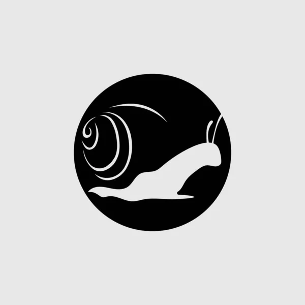 Modèle Illustration Conception Vectorielle Logo Escargot — Image vectorielle