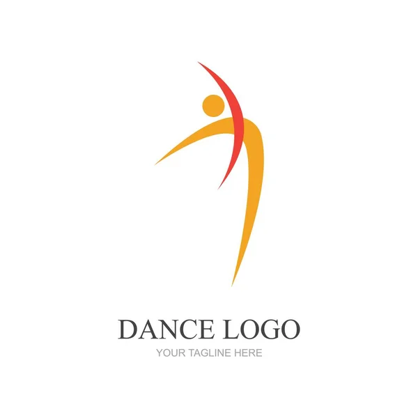 Logotipo Danza Vector Diseño Símbolo — Vector de stock