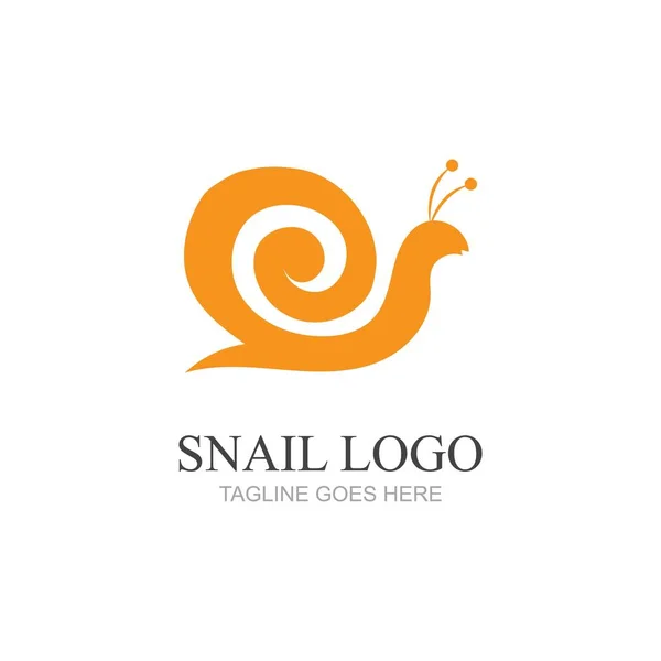 Snail Logo Vector Design Illustration Template — Stockvector