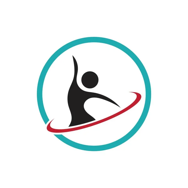 Dance Logo Vector Design Symbol — Stock Vector
