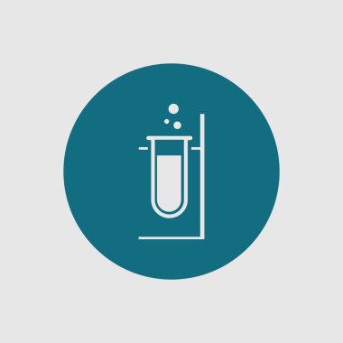 Laboratuar logo tasarım şablonunun vektör çizimi