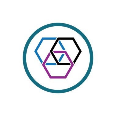 Blok zinciri logo çizim tasarımı teknolojisi