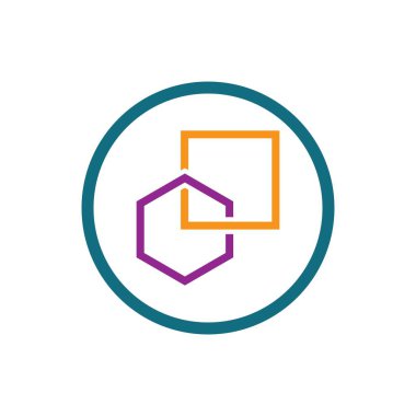 Blok zinciri logo çizim tasarımı teknolojisi
