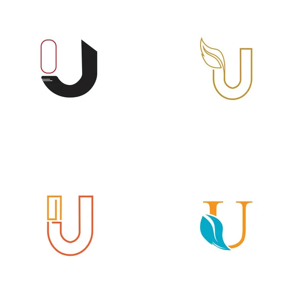 Serie Lettera Logo Illustrazione Modello Design — Vettoriale Stock