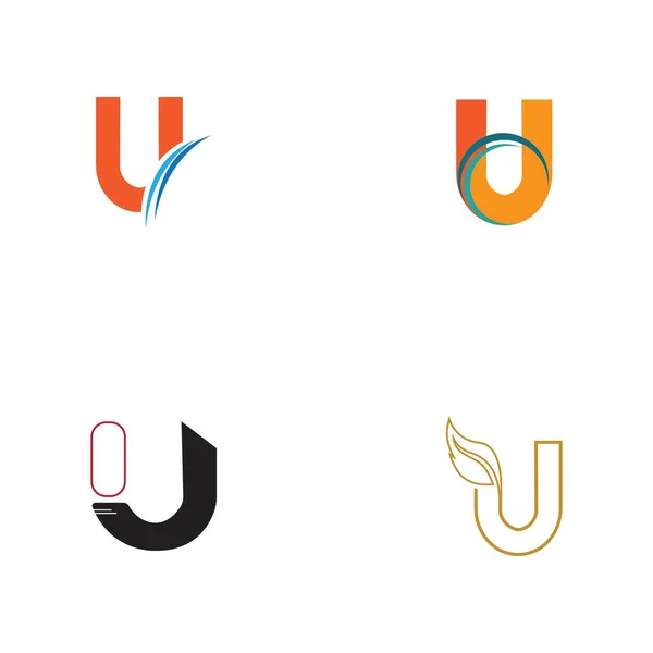 Serie Lettera Logo Illustrazione Modello Design — Vettoriale Stock
