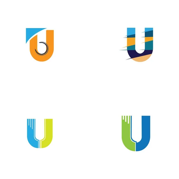 Ensemble Lettre Logo Illustration Modèle Conception — Image vectorielle