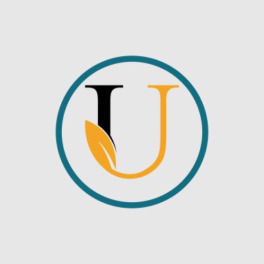 mektup u logo tasarımı şirket markası, iş, dükkan markası