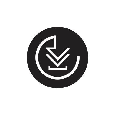 Vektör simgesi indirin, sembol yükleyin. Bir web sitesi veya mobil uygulama için modern, basit vektör veri illüstrasyonu