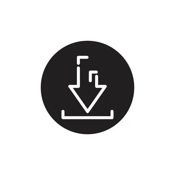 Scarica Icona Vettoriale Installa Simbolo Illustrazione Moderna Semplice Dei Dati — Vettoriale Stock