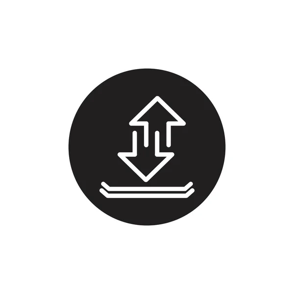 Scarica Icona Vettoriale Installa Simbolo Illustrazione Moderna Semplice Dei Dati — Vettoriale Stock