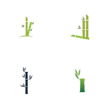 Bambu Logosu Şablon vektör resimleme tasarımını ayarla